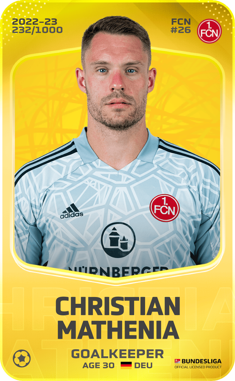 Christian Mathenia 2022-23 • Limited 232/1000