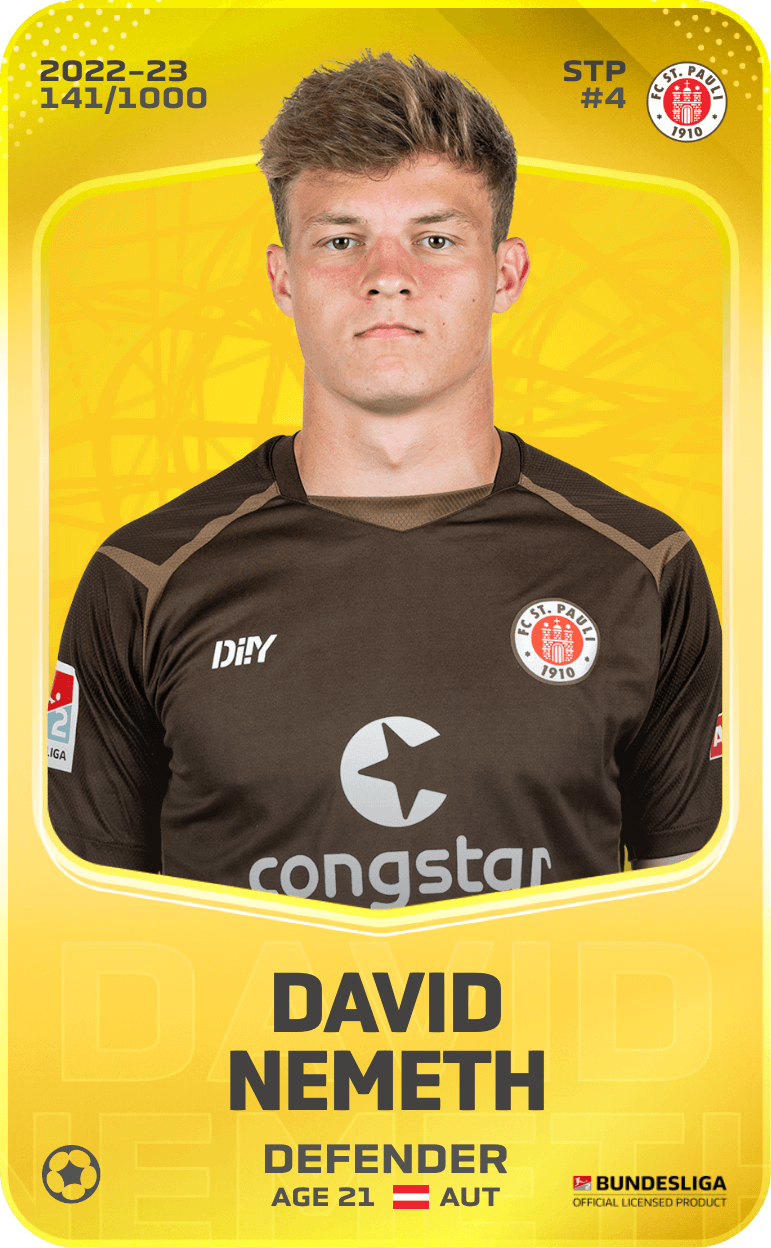 David Nemeth 2022-23 • Limited 141/1000