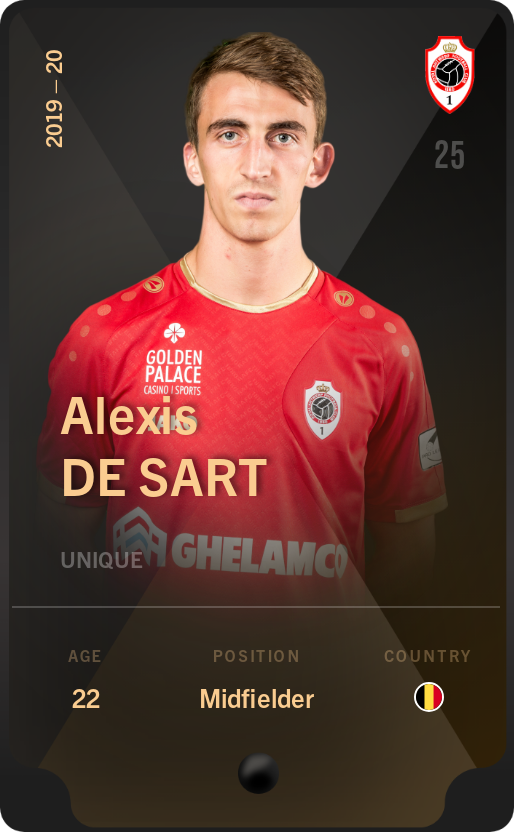 Sorare - Sorare Official - Alexis De Sart 2019-20 • Unique - NFT # 28243055205723015011431983112492653175904685046437672908015005919942162097875