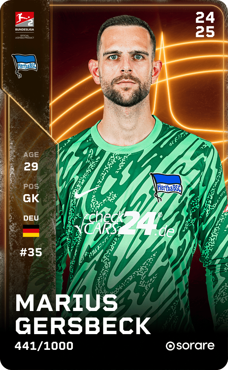 Marius Gersbeck 2024-25 • Limited 441/1000