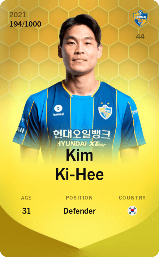 Kim Ki-Hee 2021-22 • Limited 194/1000