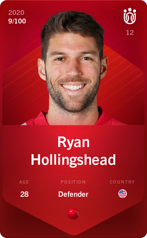 Sorare - Sorare Official - Ryan Hollingshead 2020-21 • Rare 9/100 - NFT # 56786903506384929827791230715091037128945458668883819543654878827287828613850