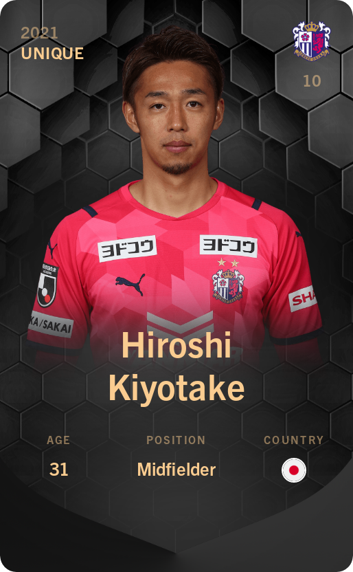 Sorare - Sorare Official - Hiroshi Kiyotake 2021-22 • Unique - NFT # 86664617613252248937427192679560230743775778532148513603148305948579886402388