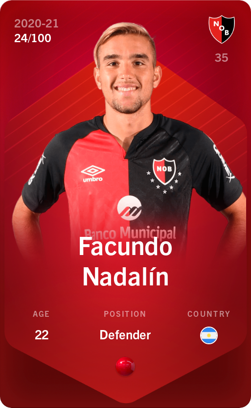 Sorare - Sorare Official - Facundo Nadalín 2020-21 • Rare 24/100 - NFT # 72718067929305436489259855960397977111923548757215575353617519636722025705858