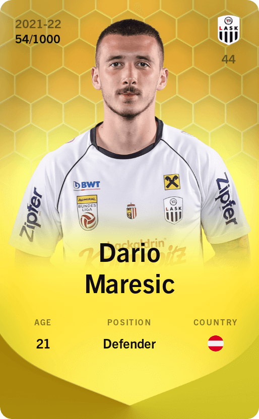 Dario Maresic 2021-22 • Limited 54/1000
