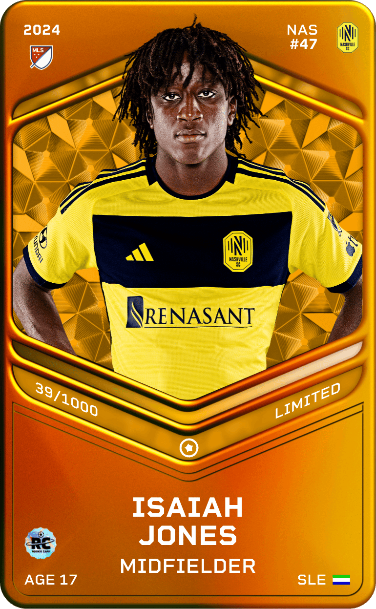 Isaiah Jones 2024-25 • Limited 39/1000