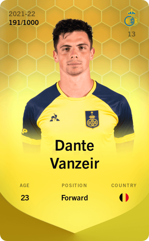 Dante Vanzeir 2021-22 • Limited 191/1000