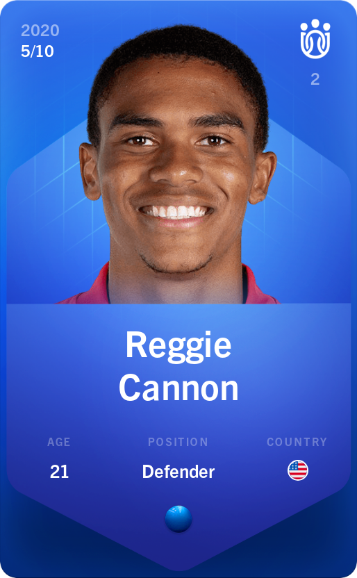 Sorare - Sorare Official - Reggie Cannon 2020-21 • Super Rare 5/10 - NFT # 111682476194279149243942166209093814661706377493992045817247304485377371080492