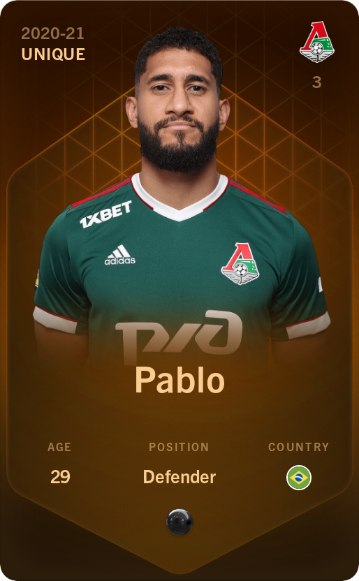 Sorare - Sorare Official - Pablo 2020-21 • Unique - NFT # 63146229977968369500416537412750777839444823213770660623946885399100808028011