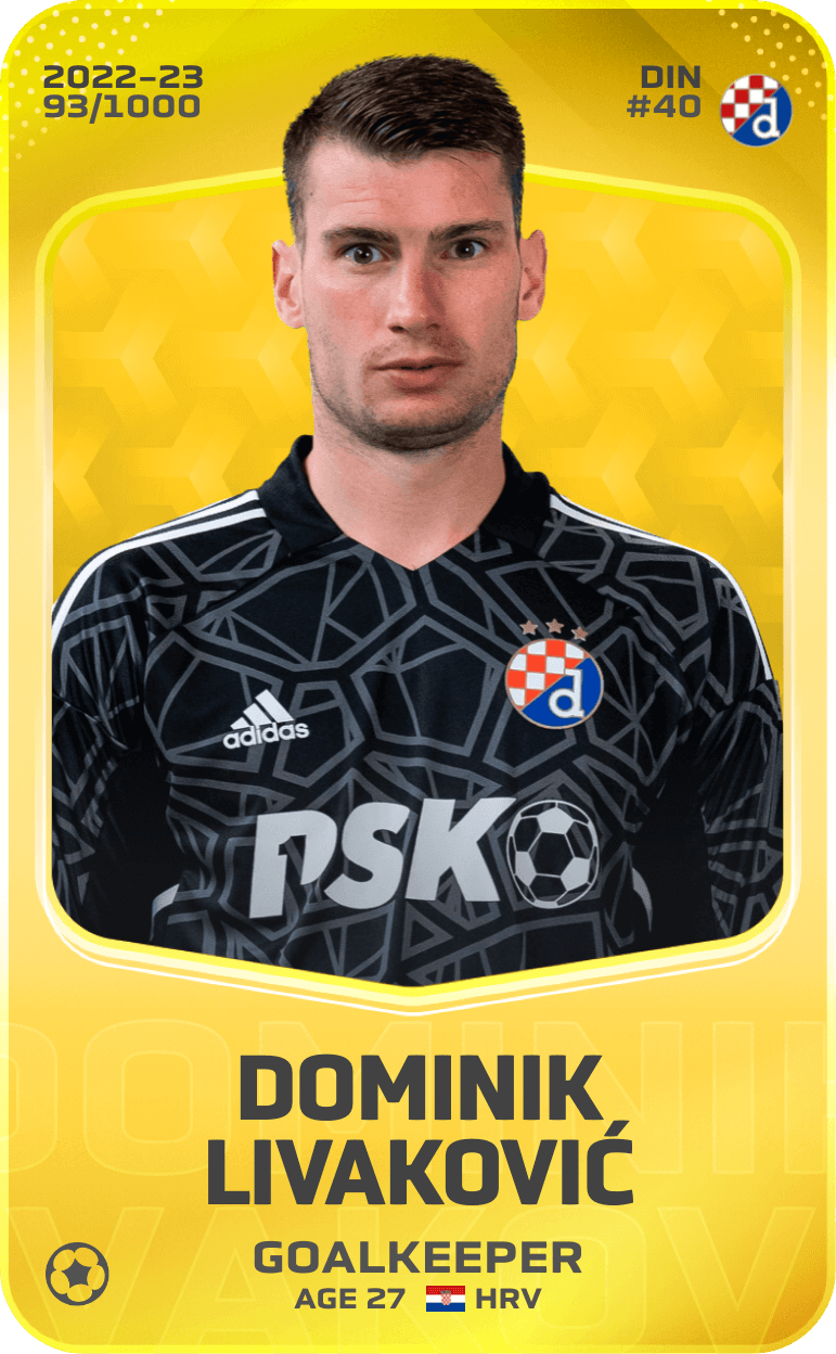 Dominik Livaković 2022-23 • Limited 93/1000