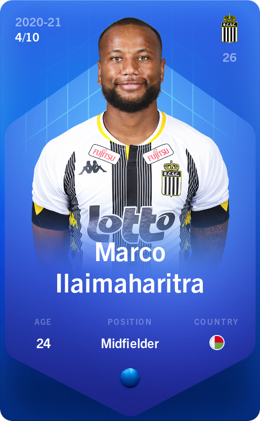 Sorare - Sorare Official - Marco Ilaimaharitra 2020-21 • Super Rare 4/10 - NFT # 94959537516963584468102027431665132674057986946683605278610109494776446547462