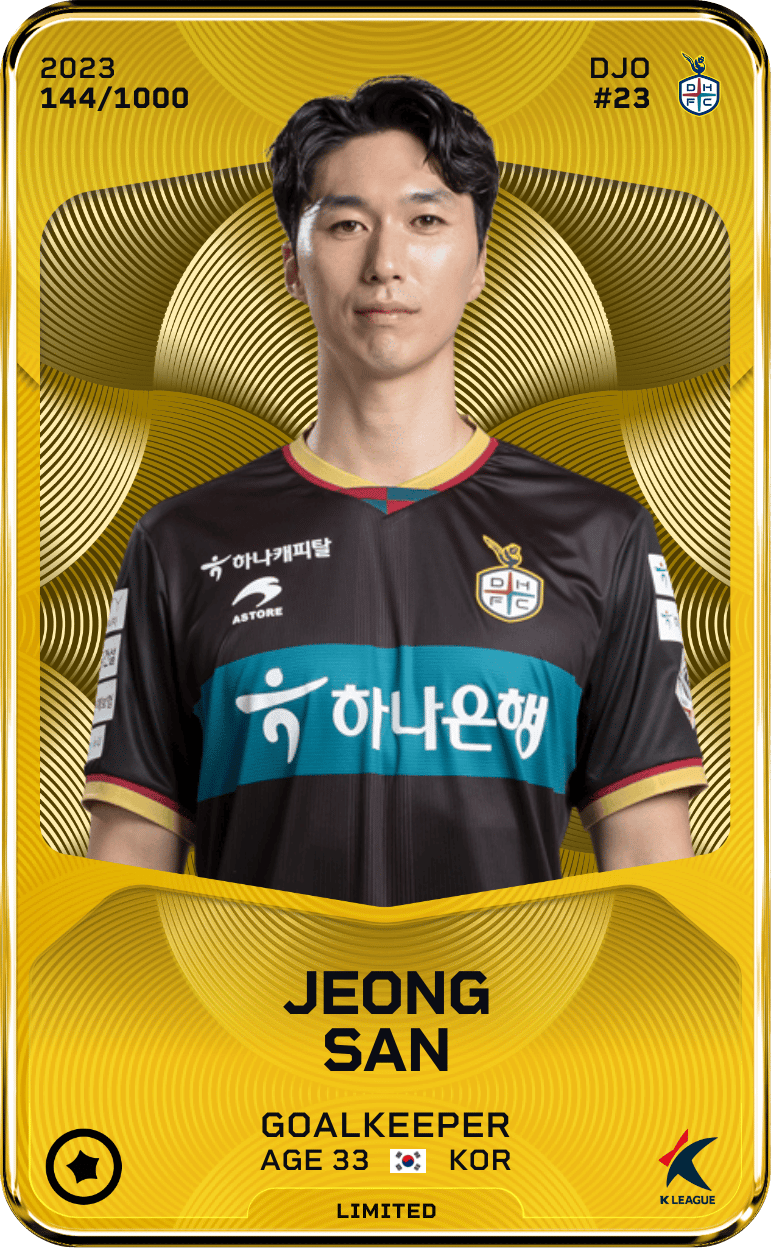 Jeong San 2023-24 • Limited 144/1000