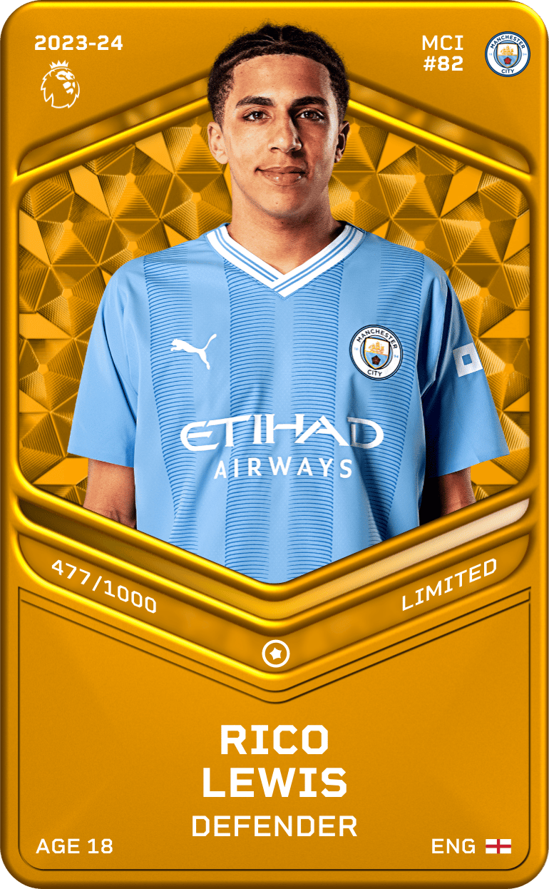 Rico Lewis 2023-24 • Limited 477/1000