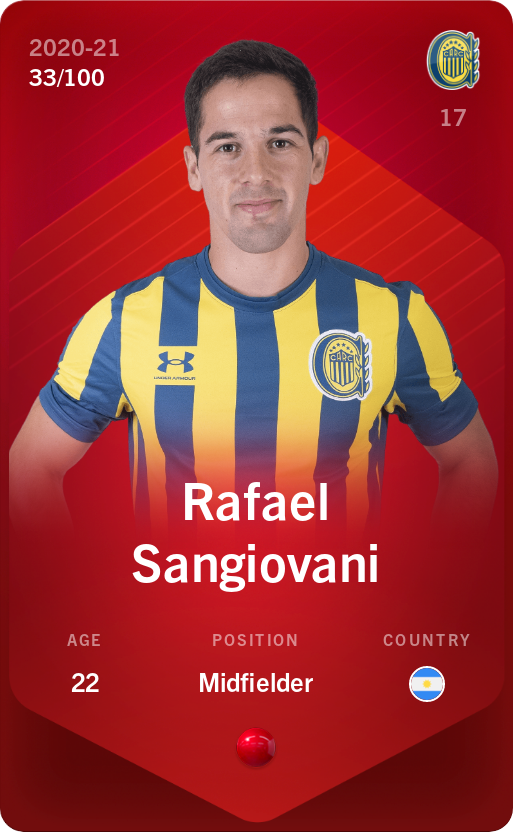 Sorare - Sorare Official - Rafael Sangiovani 2020-21 • Rare 33/100 - NFT # 47284913215508690445333004593576589519281339306853771280813252354082686982631