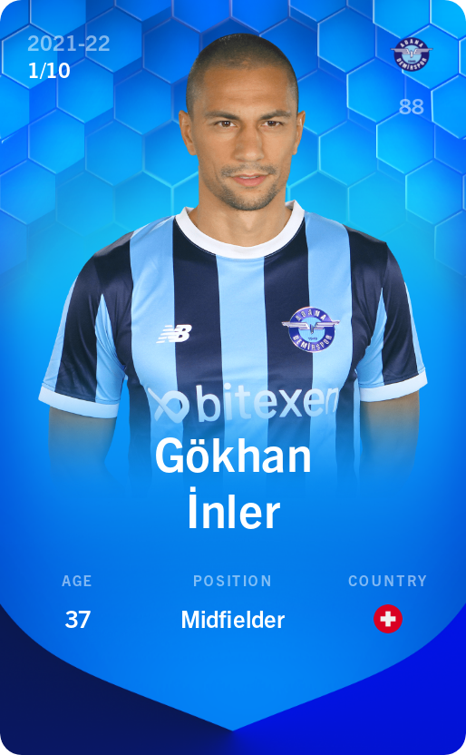 Sorare - Sorare Official - Gökhan İnler 2021-22 • Super Rare 1/10 - NFT # 1201104565956568990469979773219791312234636753937550113906025097498236611280