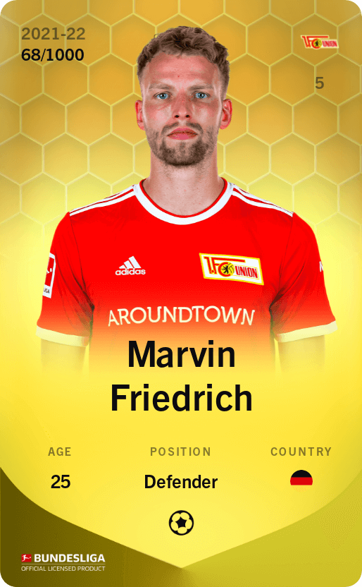 Marvin Friedrich 2021-22 • Limited 68/1000