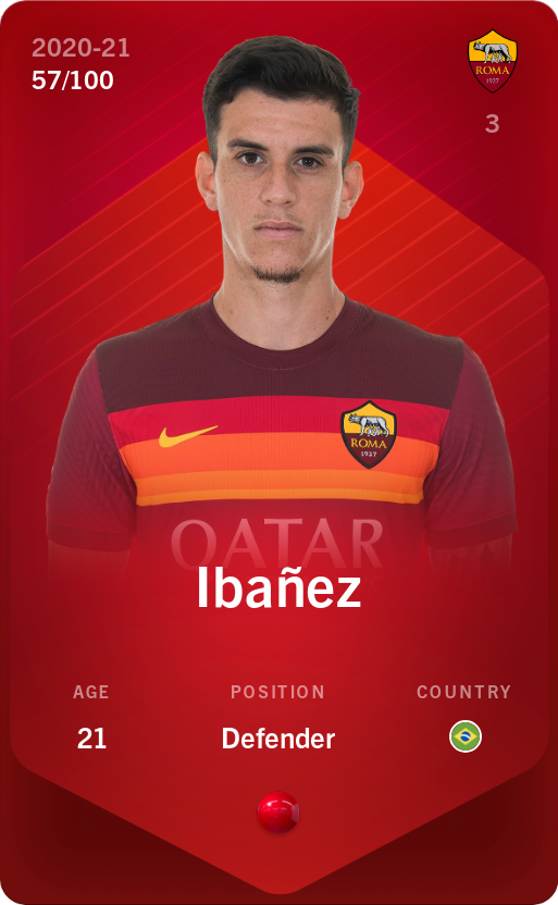 Sorare - Sorare Official - Ibañez 2020-21 • Rare 57/100 - NFT # 107434334240794120363616458693643560584799513295411776751022428642816545373157