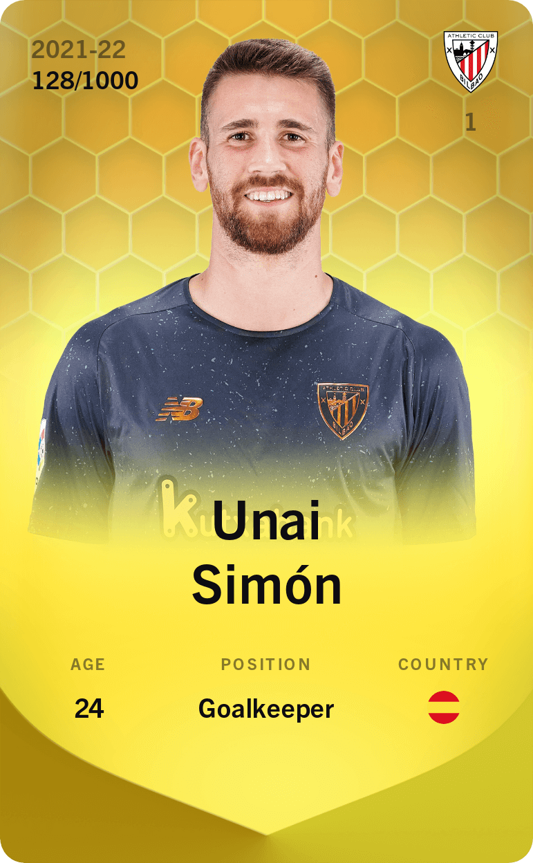 Unai Simón 2021-22 • Limited 128/1000