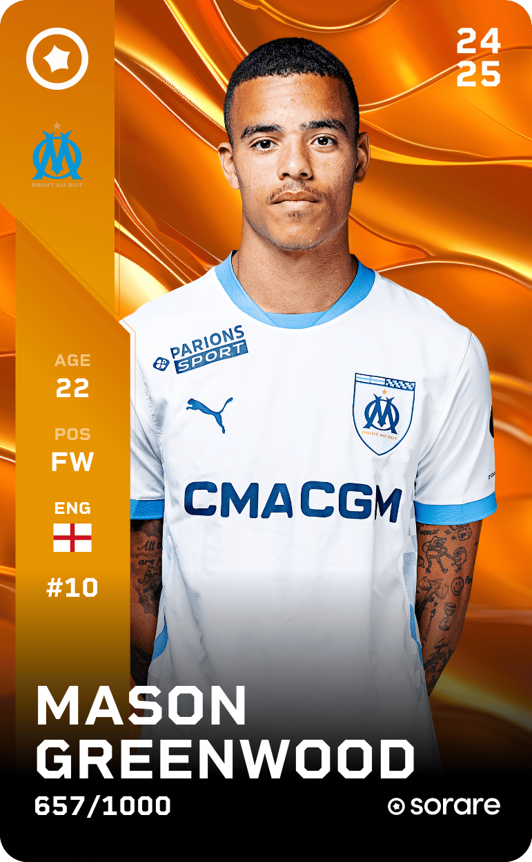 Mason Greenwood 2024-25 • Limited 657/1000