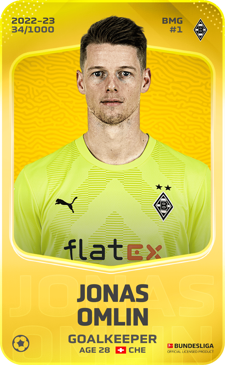 Jonas Omlin 2022-23 • Limited 34/1000