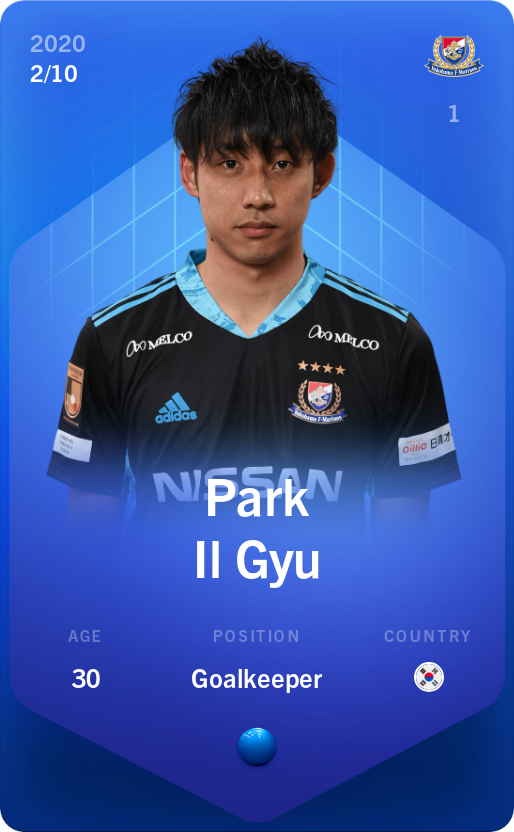 Sorare - Sorare Official - Park Il Gyu 2020-21 • Super Rare 2/10 - NFT # 67889486411037810060903774453712345991209699258884986640656589038563042699914