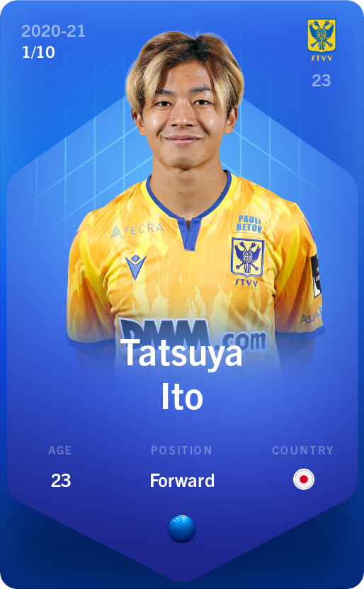 Sorare - Sorare Official - Tatsuya Ito 2020-21 • Super Rare 1/10 - NFT # 93439212432089517161728295517179661505764308274734909486502335478854066671567