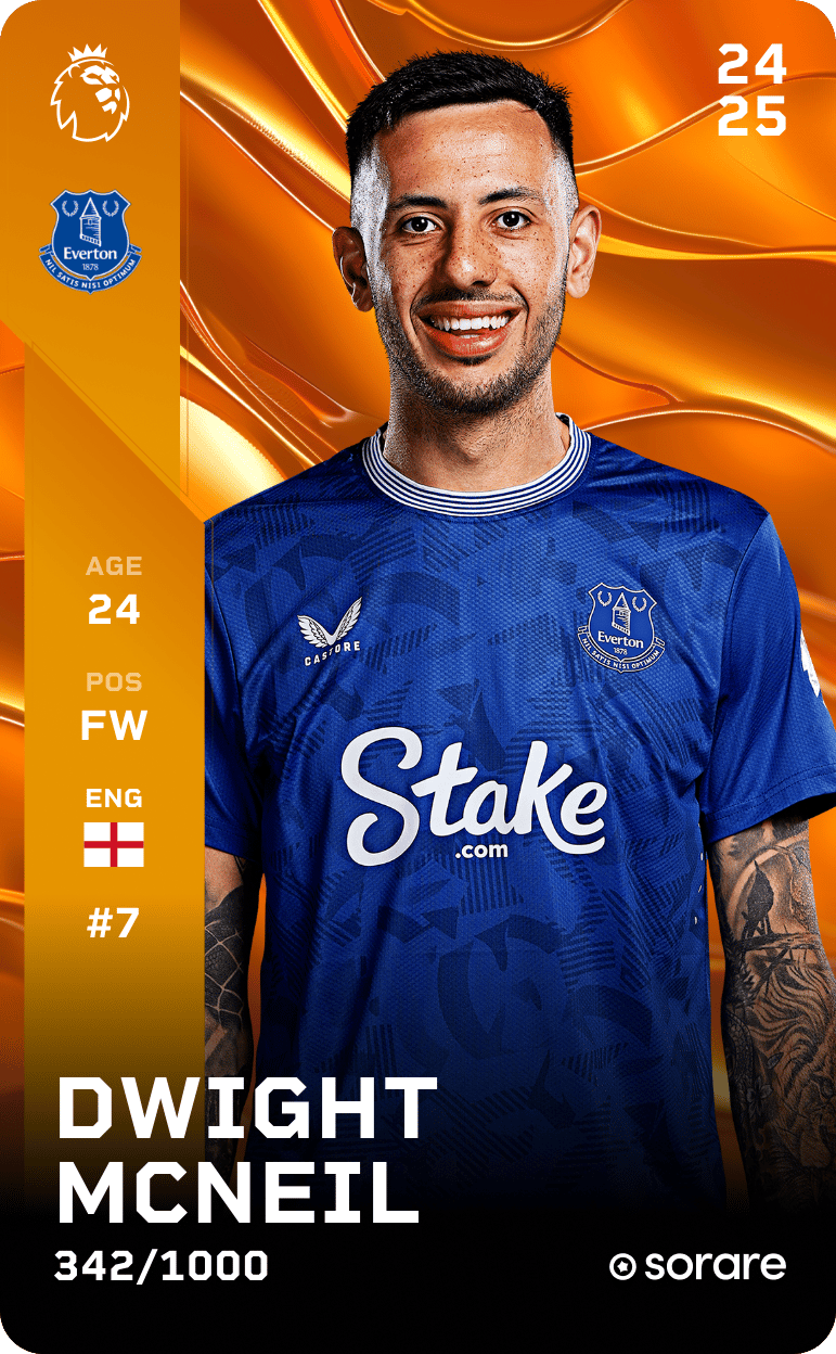 Dwight McNeil 2024-25 • Limited 342/1000