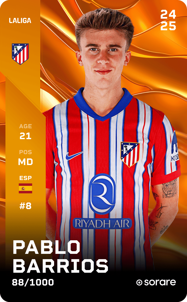 Pablo Barrios 2024-25 • Limited 88/1000