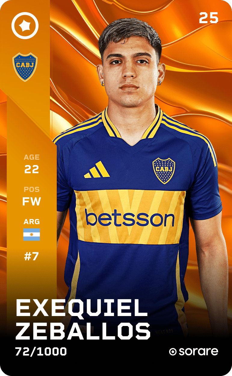 Exequiel Zeballos 2025-26 • Limited 72/1000