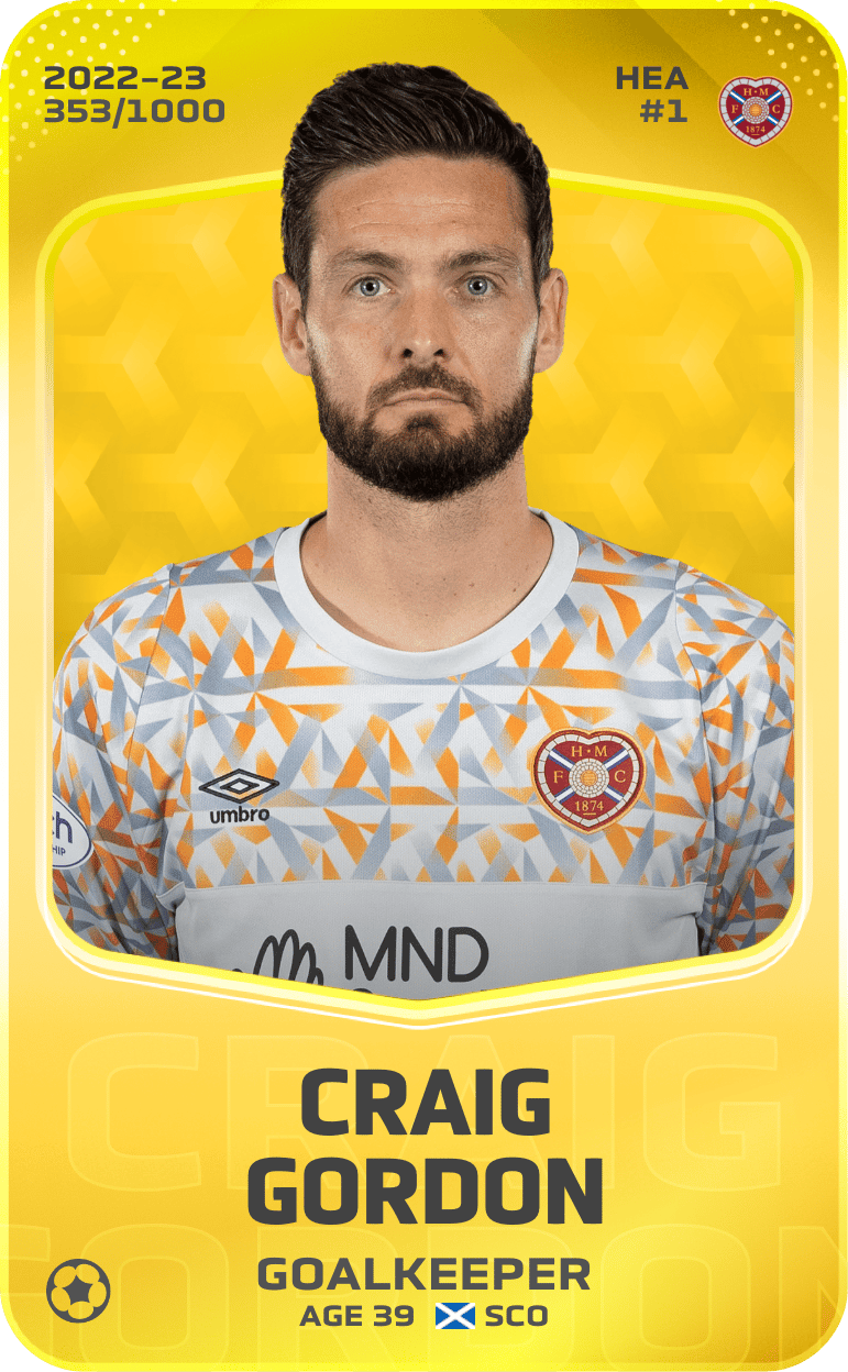 Craig Gordon 2022-23 • Limited 353/1000