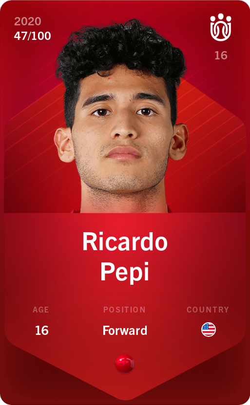 Sorare - Sorare Official - Ricardo Pepi 2020-21 • Rare 47/100 - NFT # 78820406343045261323101517021591515663590572048586983935424119010312739813038