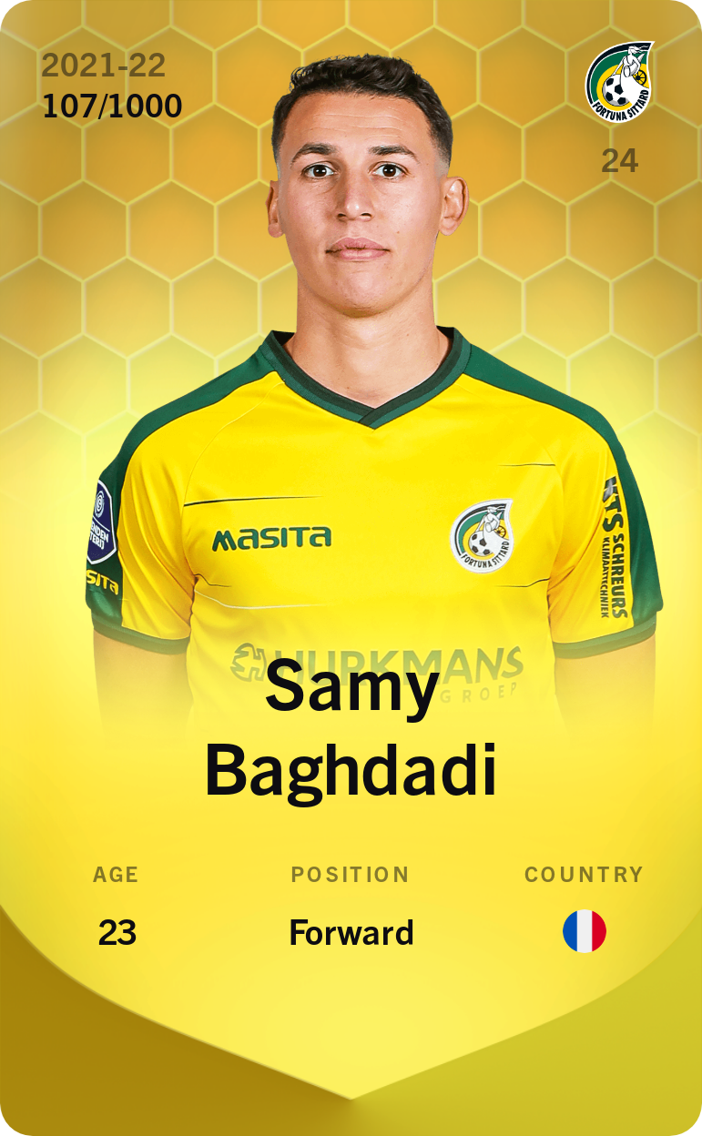 Sorare - Sorare Official - Samy Baghdadi 2021-22 • Limited 107/1000 - NFT # 1879343871674756499450090631772492299246011244229663829968745979272156866290