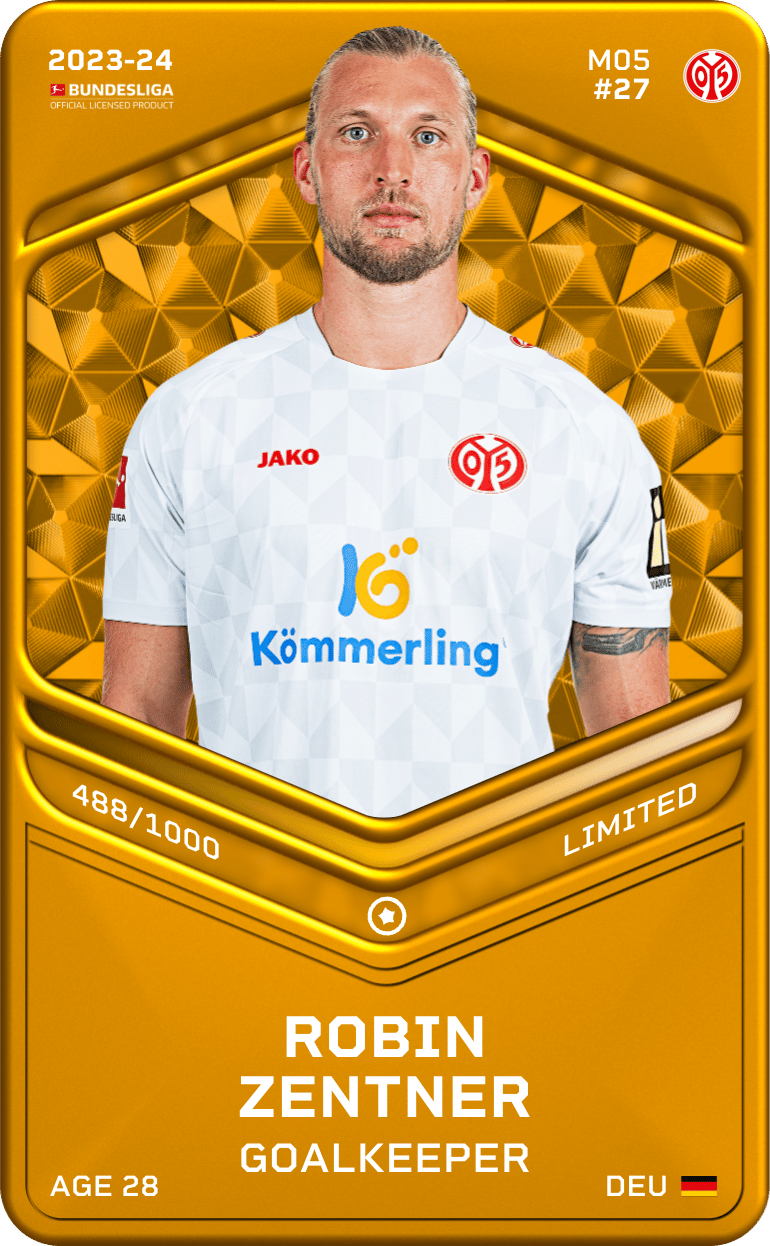 Robin Zentner 2023-24 • Limited 488/1000