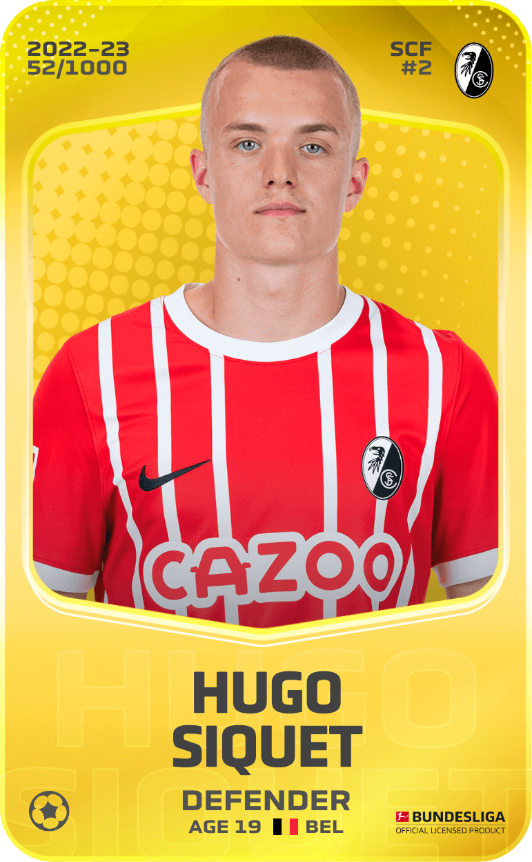Hugo Siquet 2022-23 • Limited 52/1000