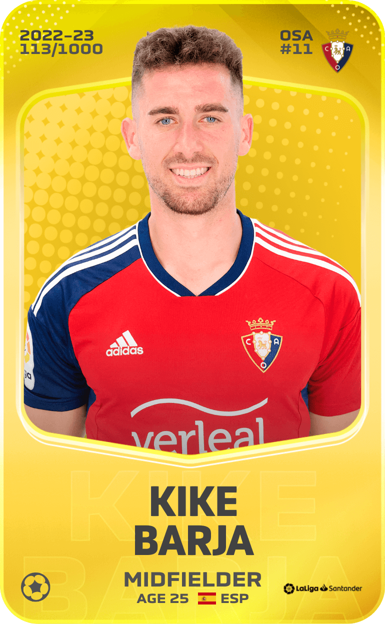 Kike Barja 2022-23 • Limited 113/1000