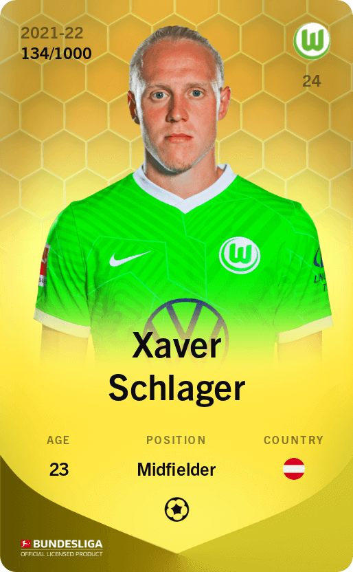 Xaver Schlager 2021-22 • Limited 134/1000