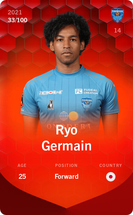 Sorare - Sorare Official - Ryo Germain 2021-22 • Rare 33/100 - NFT # 52468438616373506810713427093299675369001083761562712006028904216898253791762