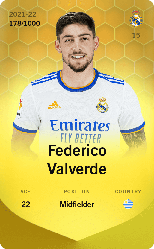 Federico Valverde 2021-22 • Limited 178/1000
