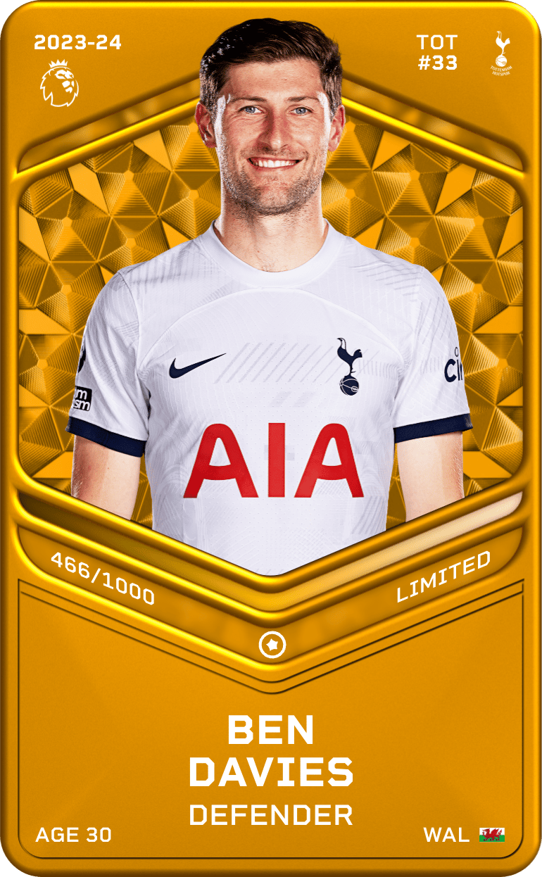 Ben Davies 2023-24 • Limited 466/1000