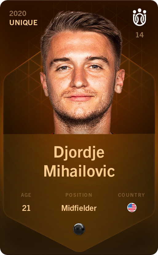 Sorare - Sorare Official - Djordje Mihailovic 2020-21 • Unique - NFT # 40822473004710000114931201169230720927157164683240569262837801067704391549949