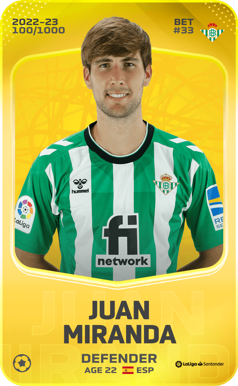 Juan Miranda 2022-23 • Limited 100/1000