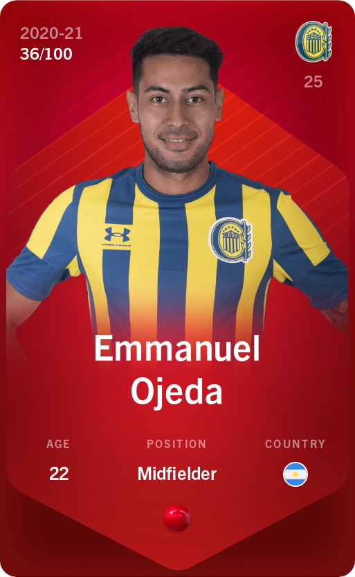 Sorare - Sorare Official - Emmanuel Ojeda 2020-21 • Rare 36/100 - NFT # 106805315748081402328015745882174328360661274569726747516664037396363818287138