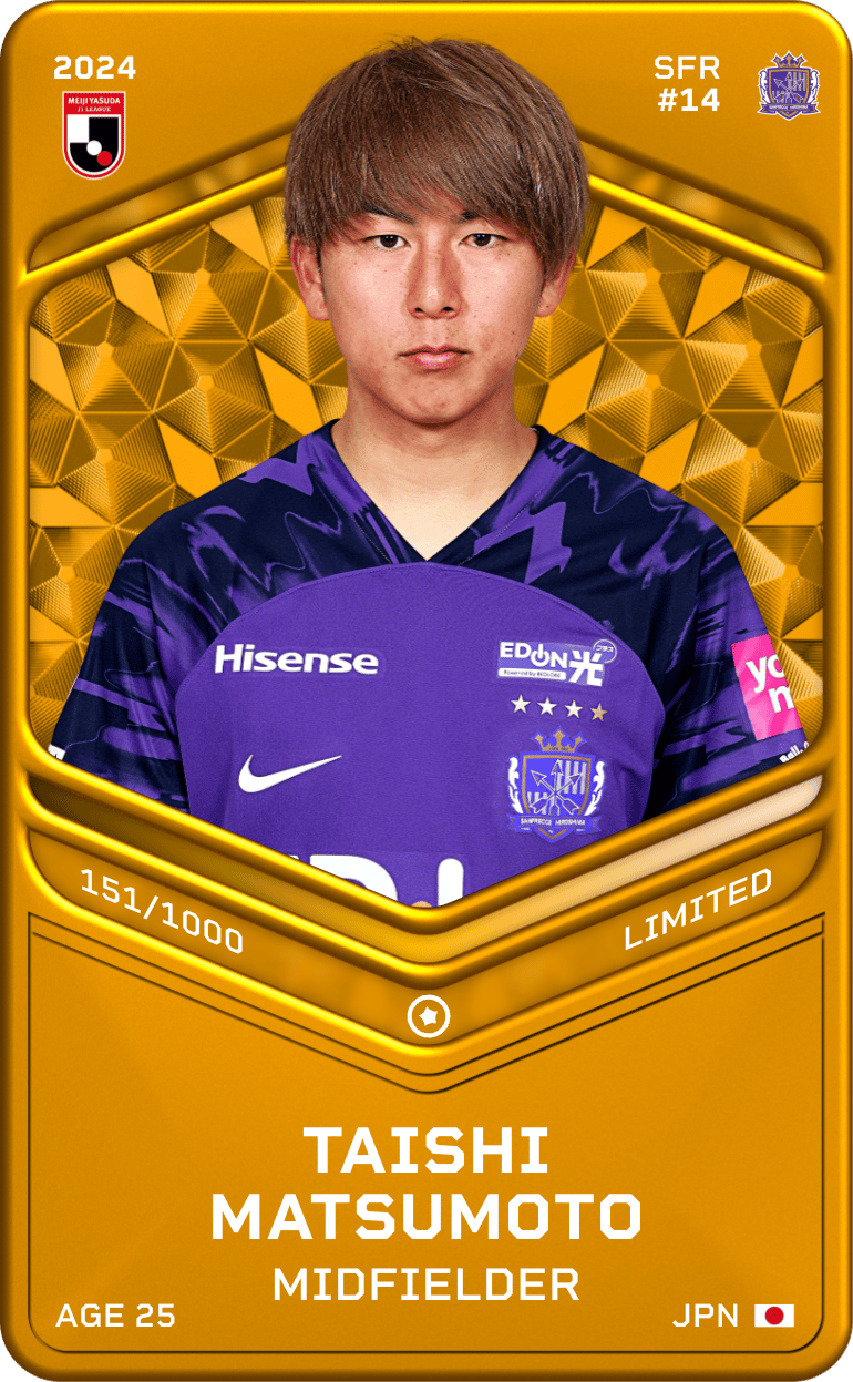 Taishi Matsumoto 2024-25 • Limited 151/1000