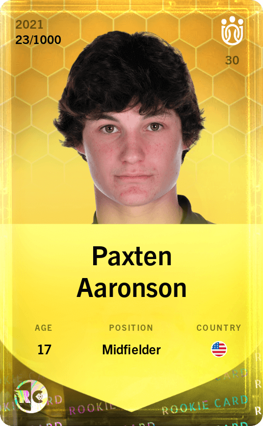 Paxten Aaronson 2021-22 • Limited 23/1000