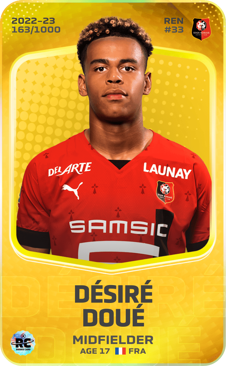 Désiré Doué 2022-23 • Limited 163/1000