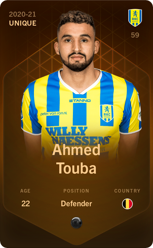 Sorare - Sorare Official - Ahmed Touba 2020-21 • Unique - NFT # 76756558001742843443968637146951348012131252647739243578006710282339738446332