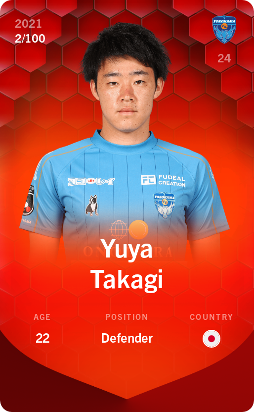 Sorare - Sorare Official - Yuya Takagi 2021-22 • Rare 2/100 - NFT # 48406940246302244723401477035327892486440339053556988888268484798536243605328