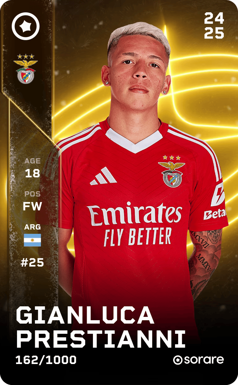 Gianluca Prestianni 2024-25 • Limited 162/1000