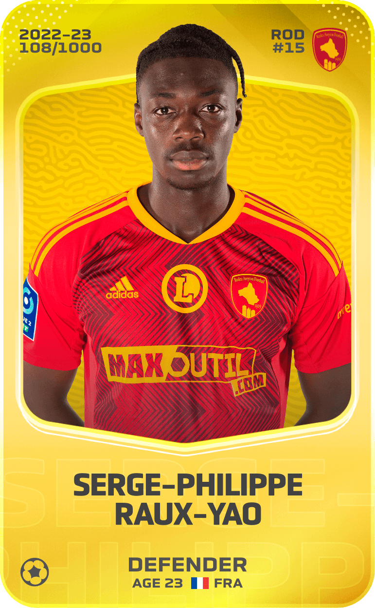 Serge-Philippe Raux-Yao 2022-23 • Limited 108/1000