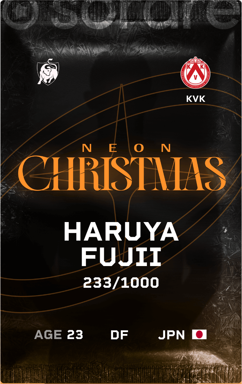 Haruya Fujii 2024-25 • Limited 233/1000